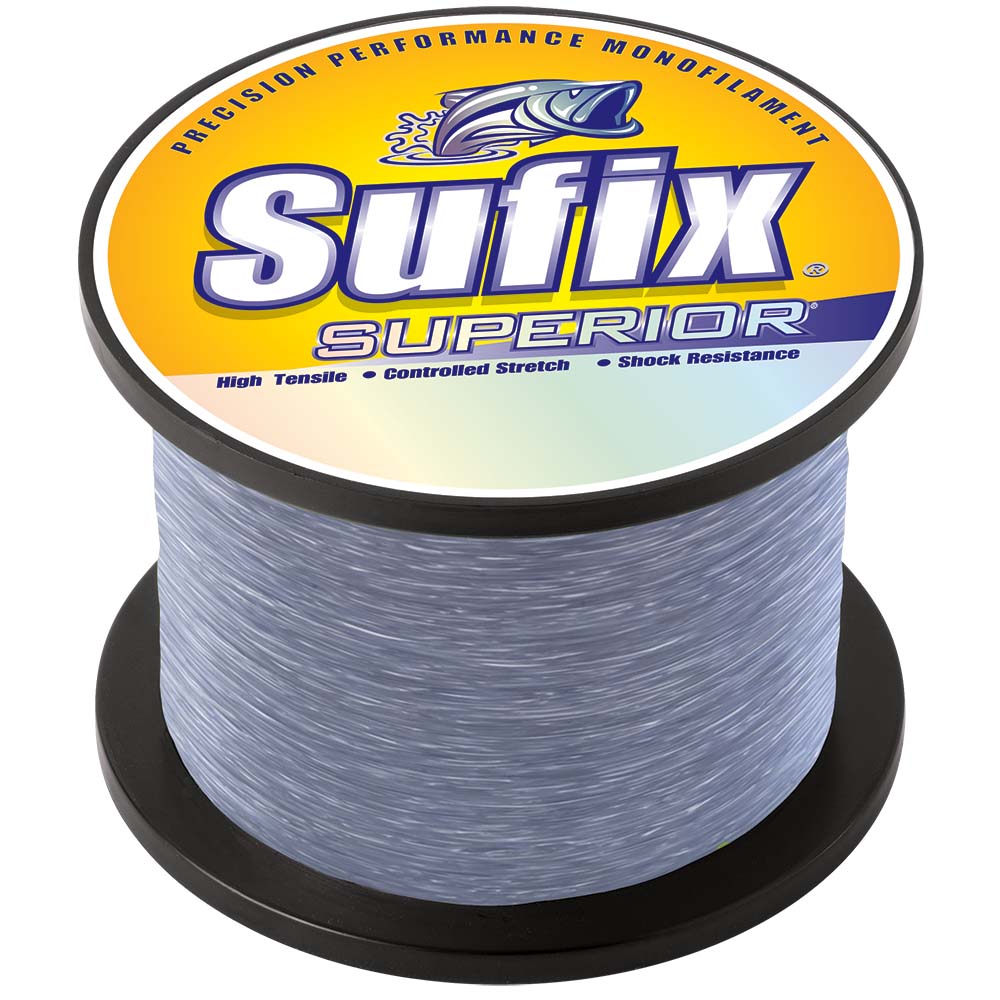 Sufix Superior Smoke Blue Monofilament 10lb 1495 yds 634110